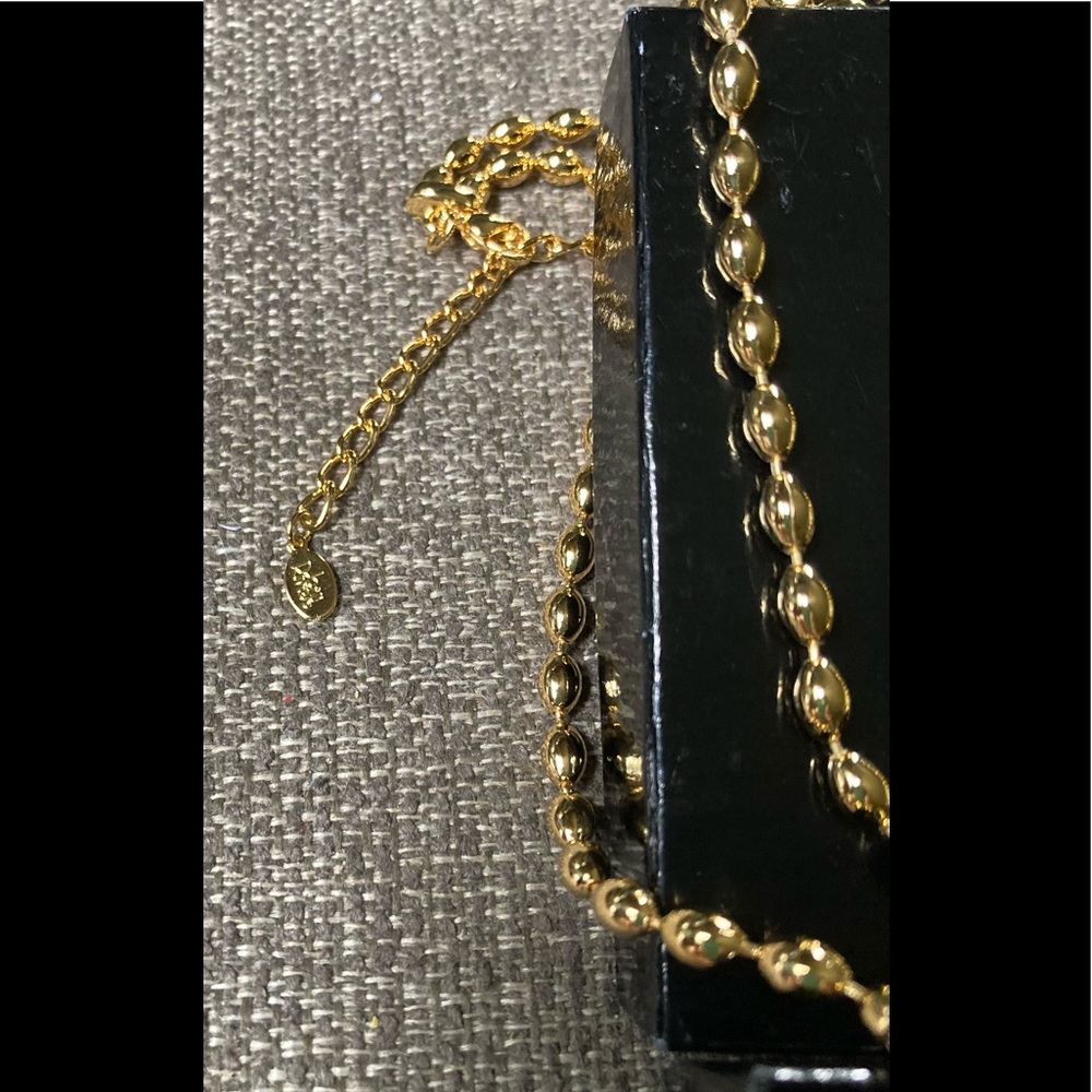 JOAN RIVERS Smoky Topaz Teardrop Pendant Beaded Necklace NIB! - Picture 6 of 8
